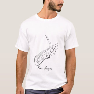 Saxophone Pen n Ink Drawing T shirt