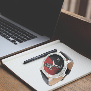 Saxophone Personalised Monogram Gift Watch