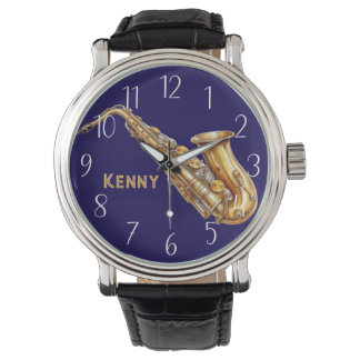Saxophone Personalised Watch