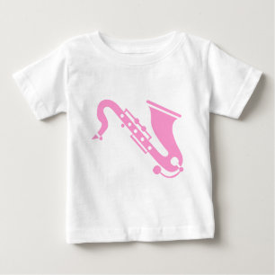 Saxophone - Pink Baby T-Shirt