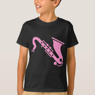 Saxophone - Pink T-Shirt