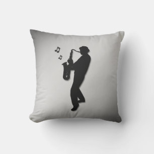 Saxophone Player Cushion