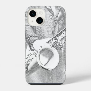 saxophone player iPhone 14 case