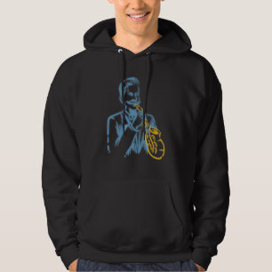 Saxophone Player Jazz Musician Saxophonist Saxopho Hoodie