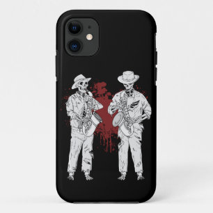 Saxophone Player Men Music Big Band Saxophonist iPhone 11 Case
