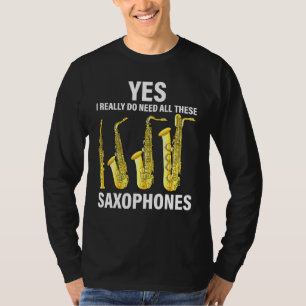Saxophone Player Music Instrument Jazz Musician Sa T-Shirt