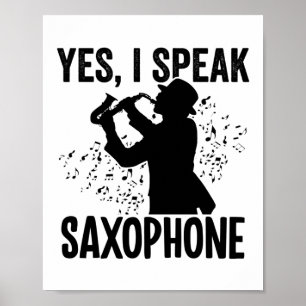 Saxophone Player   Musical Instrument Musician Poster