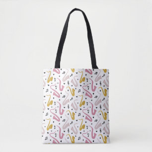 Saxophone Player Musician Jazz Tote Bag