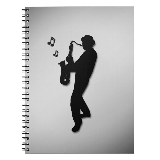 Saxophone Player Notebook (Front)