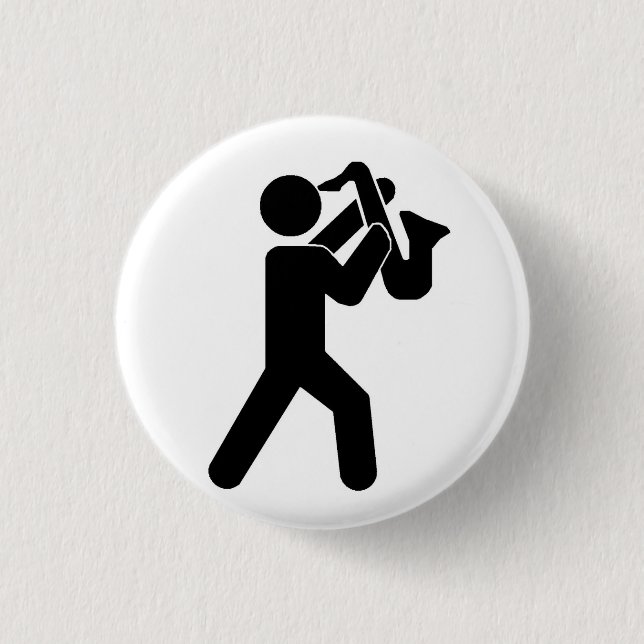 Saxophone Player Pin (Front)