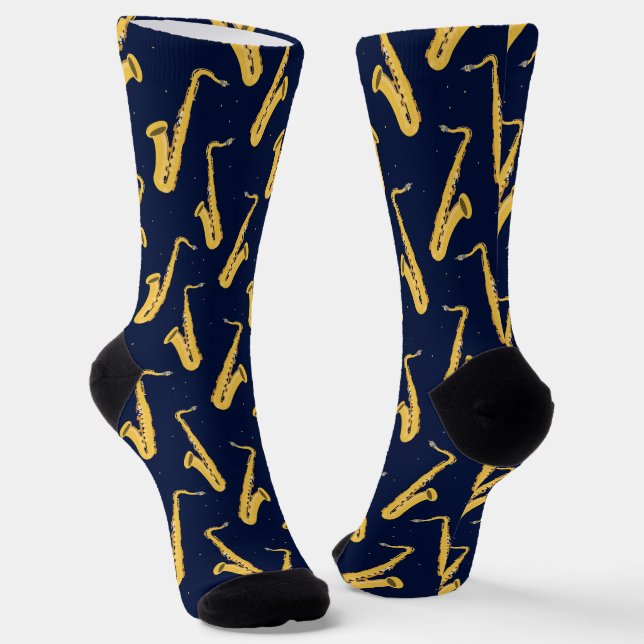 Saxophone Player Socks (Angled)