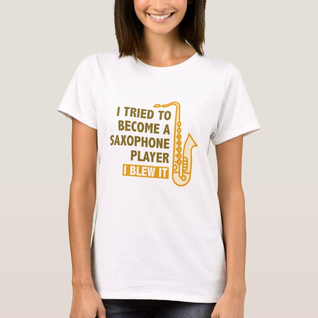 Saxophone Player T-Shirt (Front)