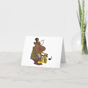 Saxophone Player Thank You Card