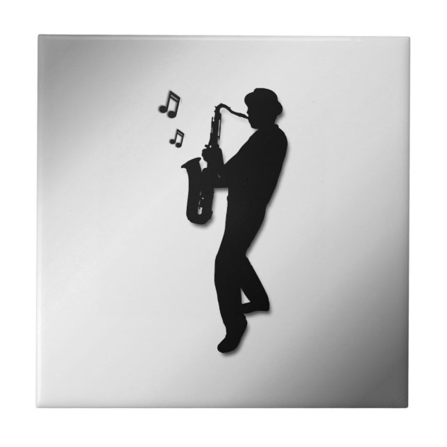 Saxophone Player Tile (Front)
