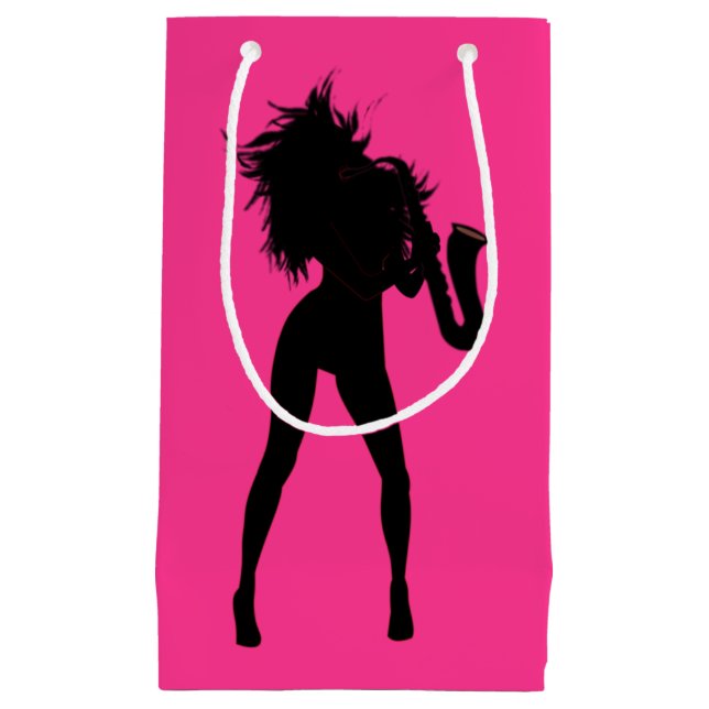 Saxophone Player Woman Gift Bag (Front)