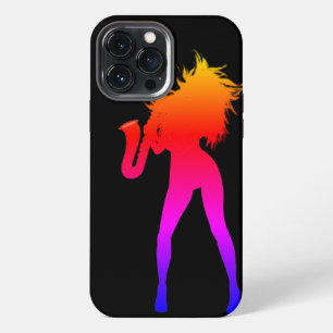 Saxophone Player Woman iPhone Case
