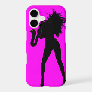 Saxophone Player Woman iPhone Case - Choose Colour