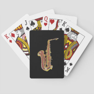 Saxophone Playing Cards