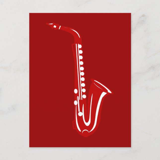 Saxophone Postcard (Front)