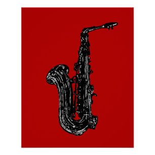 Saxophone Poster