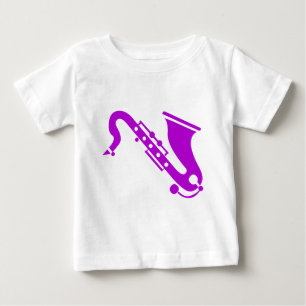 Saxophone - Purple Baby T-Shirt
