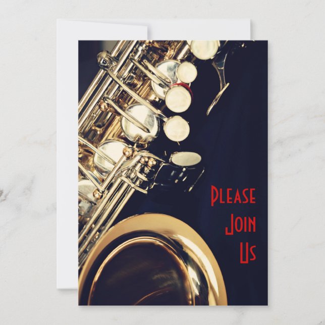 Saxophone Recital Invitation (Front)