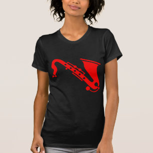Saxophone - Red T-Shirt