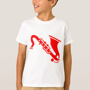 Saxophone - Red T-Shirt