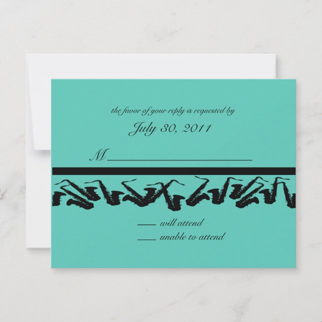 Saxophone/ Response Card (Front)