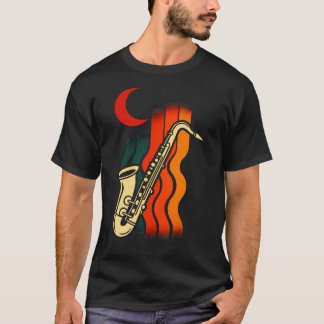 Saxophone Retro - Jazz Music Lovers T-Shirt
