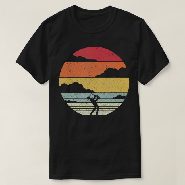 Saxophone  Retro Style  For Saxophonist  T-Shirt (Design Front)
