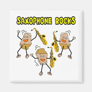 Saxophone Rocks Magnet