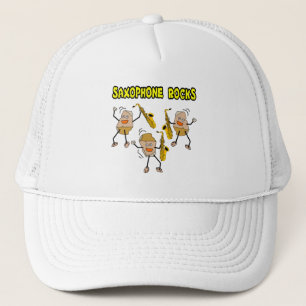 Saxophone Rocks Trucker Hat