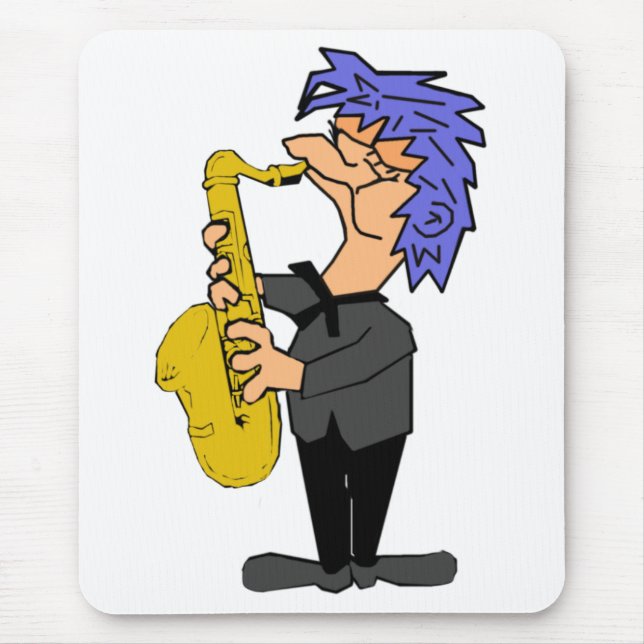Saxophone Sam Mouse Pad (Front)