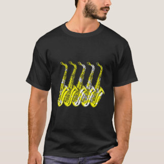 Saxophone Sax Musical Instrut T-Shirt