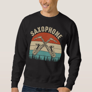 Saxophone Saxaphone Player Music Jazz Tenor 11 Sweatshirt
