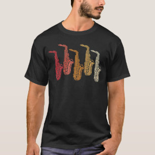 Saxophone Saxaphone Player Music Jazz Tenor Raglan T-Shirt