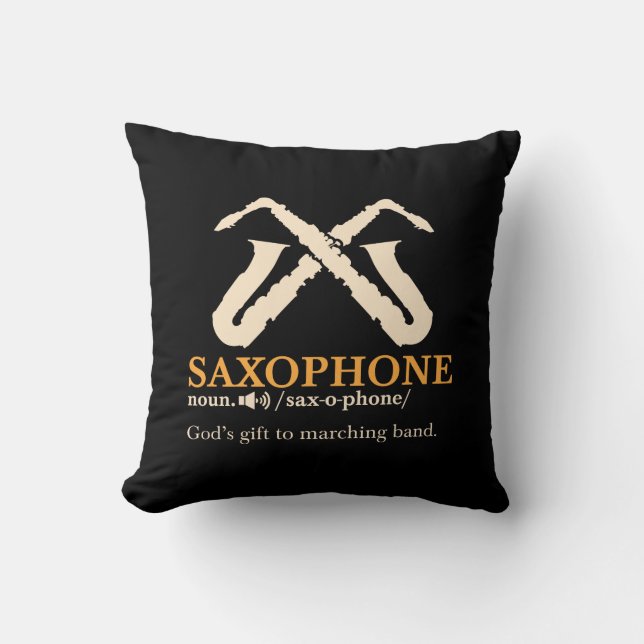 Saxophone - Saxophone Definition Cushion (Front)