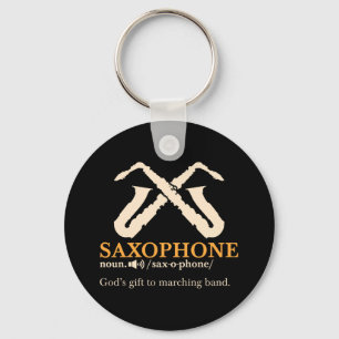 Saxophone - Saxophone Definition Key Ring
