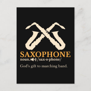 Saxophone - Saxophone Definition Postcard