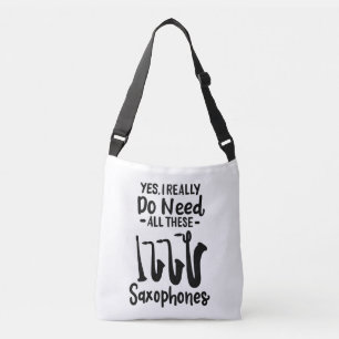 Saxophone - Saxophone Types Crossbody Bag