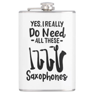 Saxophone - Saxophone Types Hip Flask