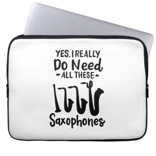 Saxophone - Saxophone Types Laptop Sleeve