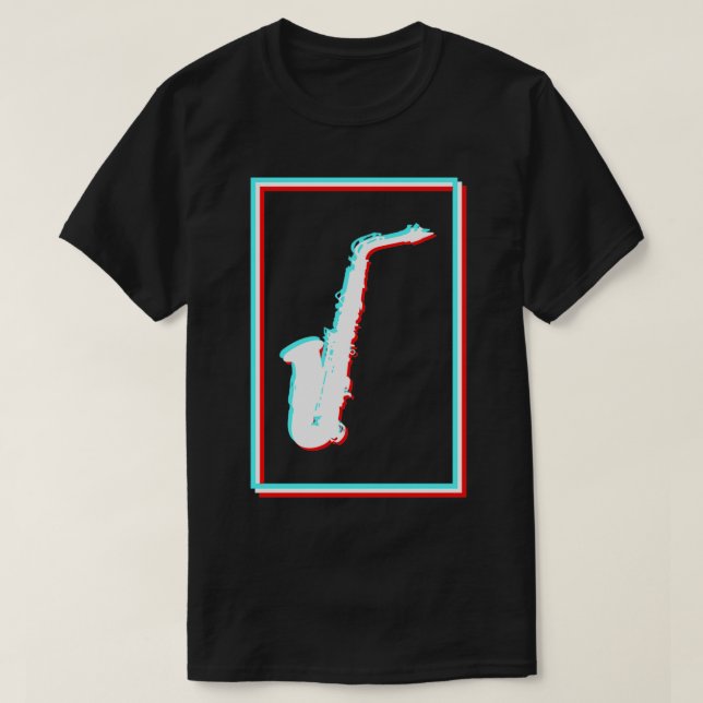 Saxophone Saxophonist Gift T-Shirt (Design Front)