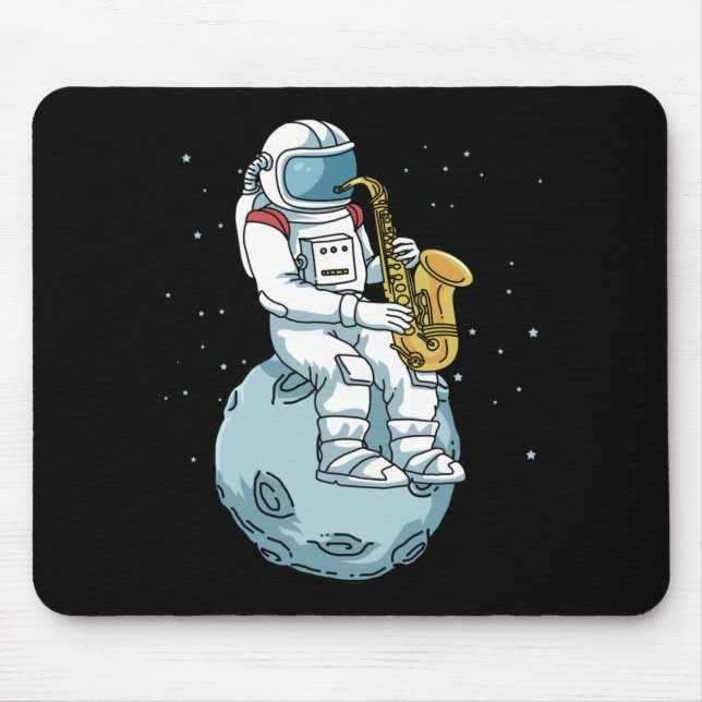 Saxophone Saxophonist Gifts Jazz Music Saxophone Mouse Pad (Front)