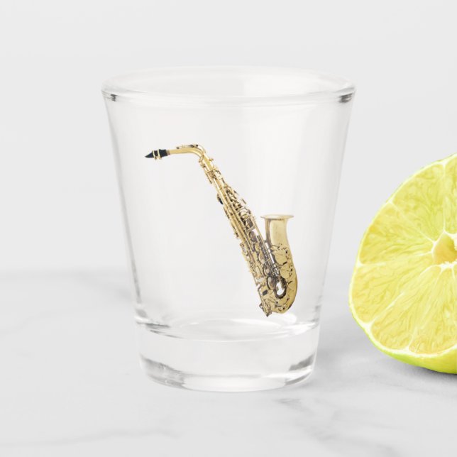 Saxophone Shot Glass (Front)