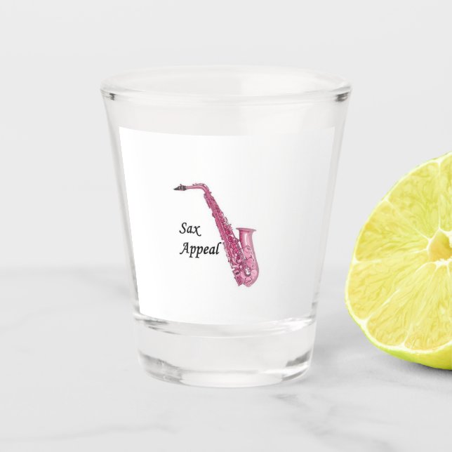 Saxophone Shot Glass (Front)