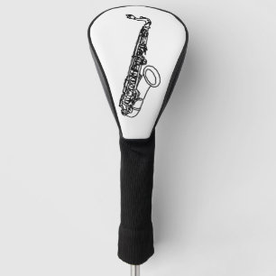 Saxophone Sketch Golf Head Cover