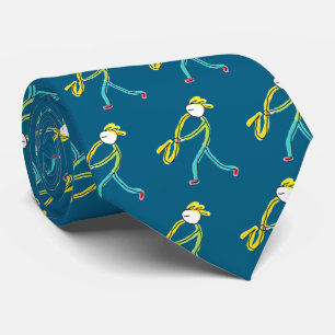 Saxophone Stickman Tie