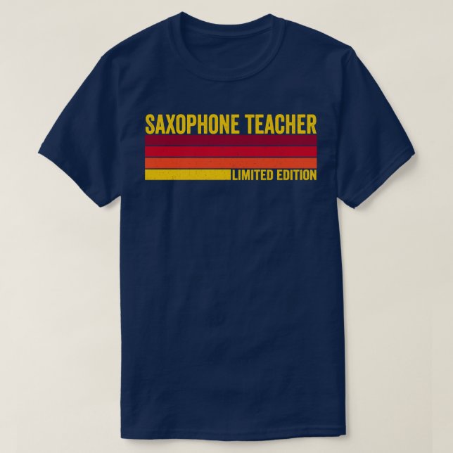 Saxophone Teacher T-Shirt (Design Front)